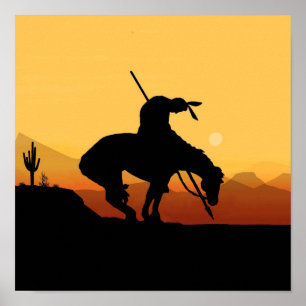 Poster La fin de la sihouette de la piste à l'affiche du