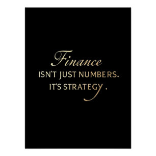 Poster La finance n'est pas juste des chiffres. C'est une