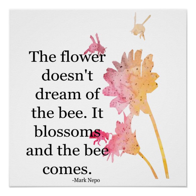 Poster La fleur ne rêve pas de l'abeille (Devant)