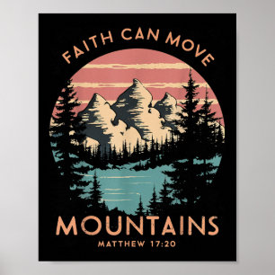Poster La foi peut déplacer les montagnes Religieux Chris
