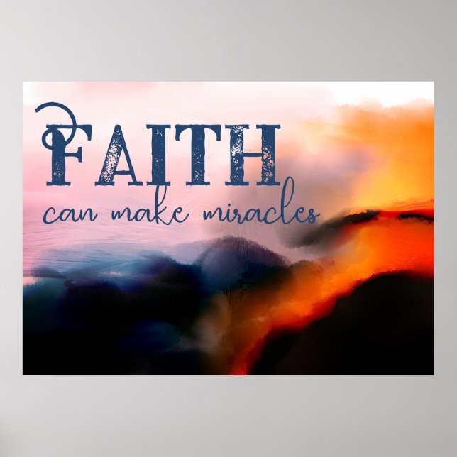 Poster La foi peut rendre les Miracles brillants Cliff Ab (Devant)