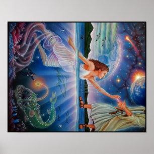 Poster La foi sur la peinture de la peur