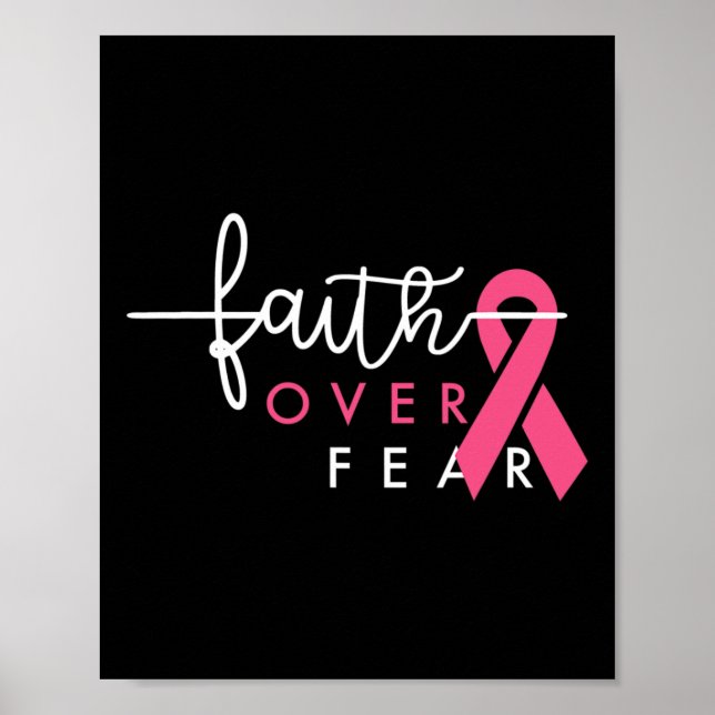 Poster La foi sur la peur Cancer du sein Sensibilisation  (Devant)