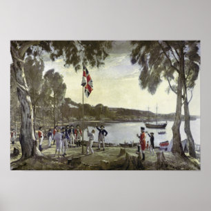 Poster La fondation de l'Australie par capitaine Arthur