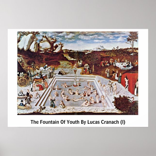 Poster La Fontaine De La Jeunesse Par Lucas Cranach (I) (Devant)
