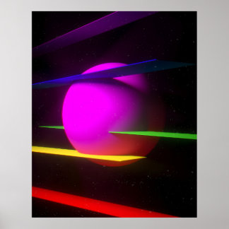 Poster La Fontaine des Couleurs