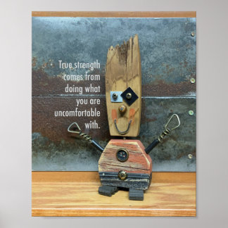 Poster La force réelle est inconfortable