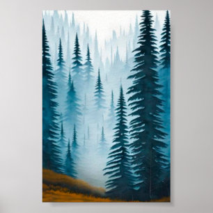 Poster La forêt de pins