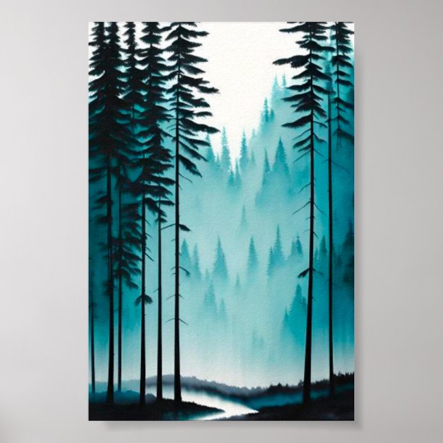 Poster La forêt de pins (Devant)