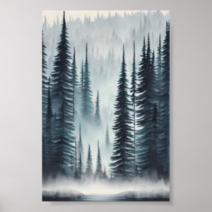 Poster La forêt de pins