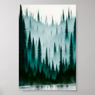 Poster La forêt de pins