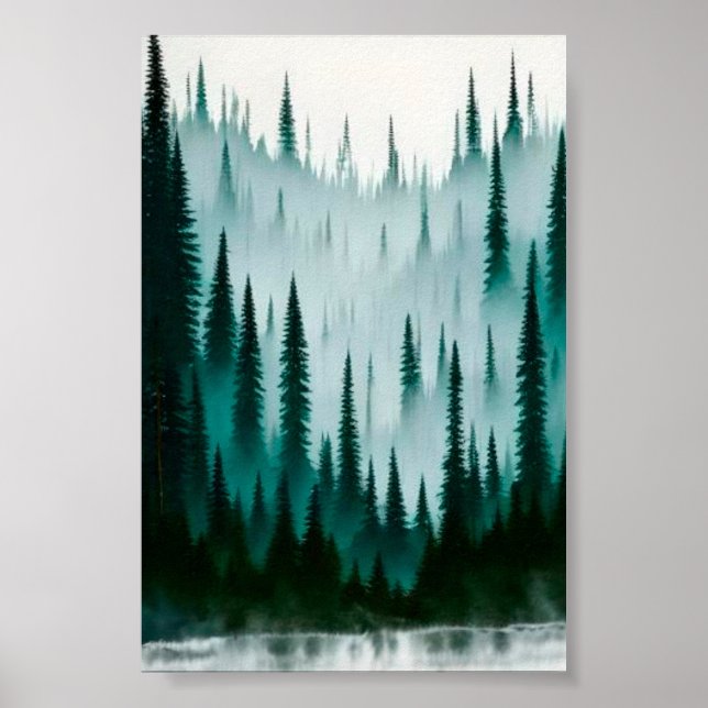 Poster La forêt de pins (Devant)