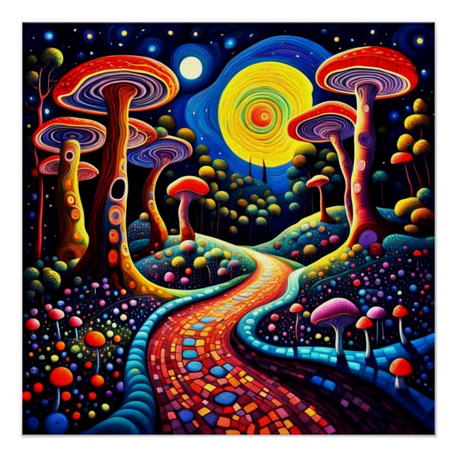 Poster La forêt des champignons (Devant)