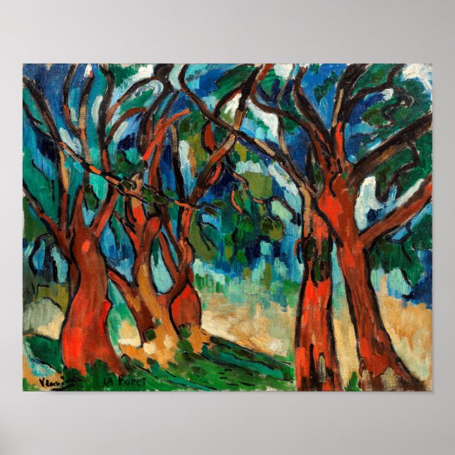 Poster La forêt | Maurice de Vlaminck | (Devant)