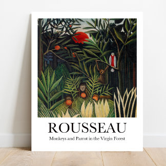 Poster La forêt vierge des singes et des perroquets Henri