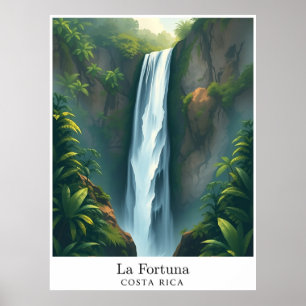 Poster La Fortuna Waterfall, Costa Rica – Cascades Tropic