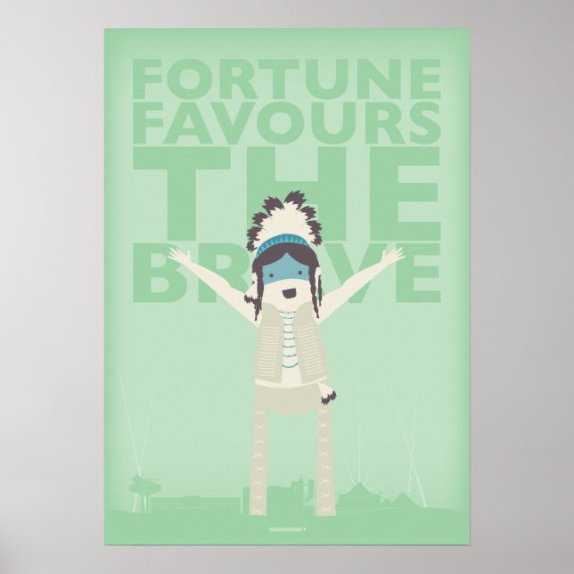 Poster La Fortune Est Pour Le Courageux (Devant)