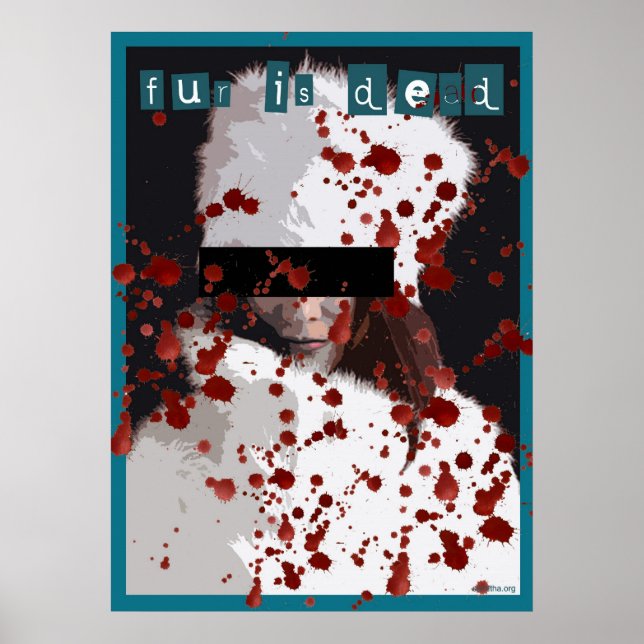 Poster la fourrure est morte (Devant)