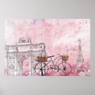 Poster La France vintage Paris
