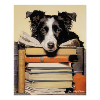 Poster La frontière Collie Dog 003 - Odessa Leyendecker