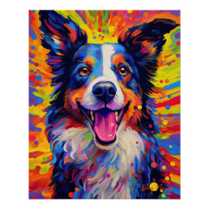 Poster La frontière Collie Dog 003 - Zetton Ziana