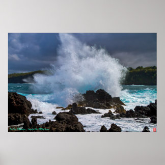 Poster La Furie De Kanaloa ~ Dieu Hawaïen De L'Océan