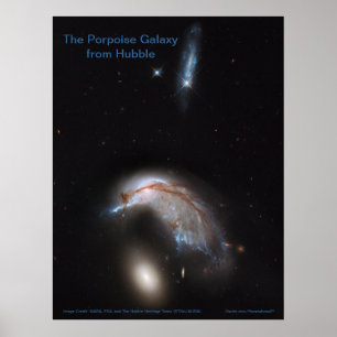 Poster La galaxie du marsouin de Hubble (NGC 2936) -poste