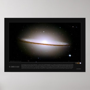 Poster La Galaxie Sombrero (Messier 104, M104)