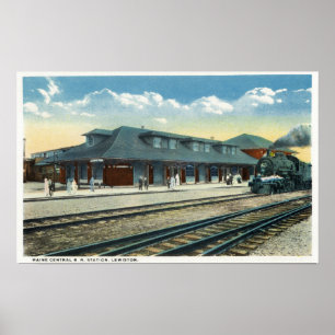 Poster La gare du Maine Central Railroad
