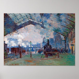 Poster La gare Saint-Lazare, Monet