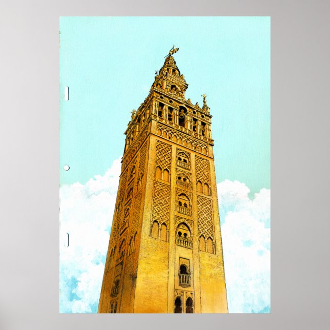 Poster La Giralda de Sevilla - Don Quichotte Arrière - pl (Devant)