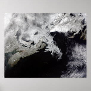 Poster La glace de mer remplit Golfe de St Lawrence