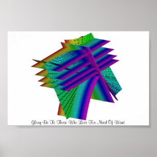 Poster La gloire soit à ceux aimez pour dont le besoin