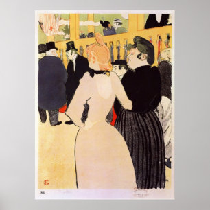 Poster la Goulue et sa soeur par Toulouse-Lautrec
