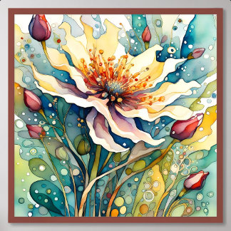 Poster La grâce naturelle dans la peinture Abstraite capt