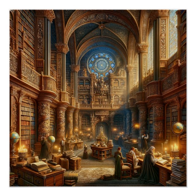 Poster La Grande Bibliothèque des Lumières (Devant)