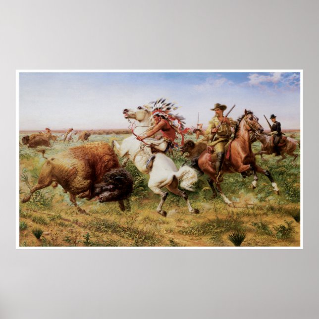 Poster La Grande Chasse Royale au Buffle, 1895 (Devant)