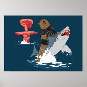 Poster La Grande Évasion - cavalerie de requins-ours