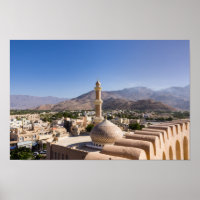 La Grande mosquée et le minaret de Nizwa - Oman