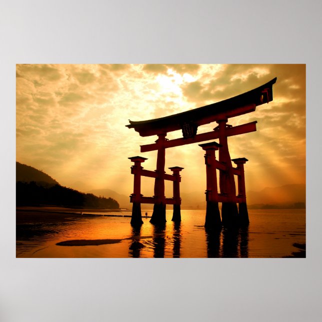 Poster La grande porte d'entrée à Miyajima (Devant)