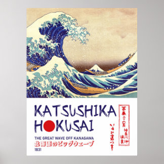 Poster La Grande Vague au large de Kanagawa - Estampe d'a