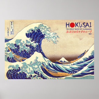 Poster La Grande Vague au large de Kanagawa - Estampe d'a