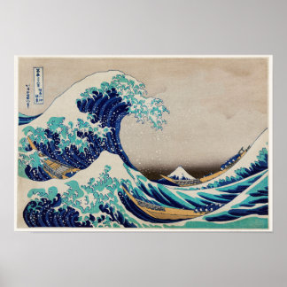 Poster La Grande Vague de Kanagawa