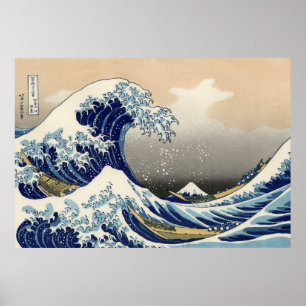 Poster La grande vague de Kanagawa