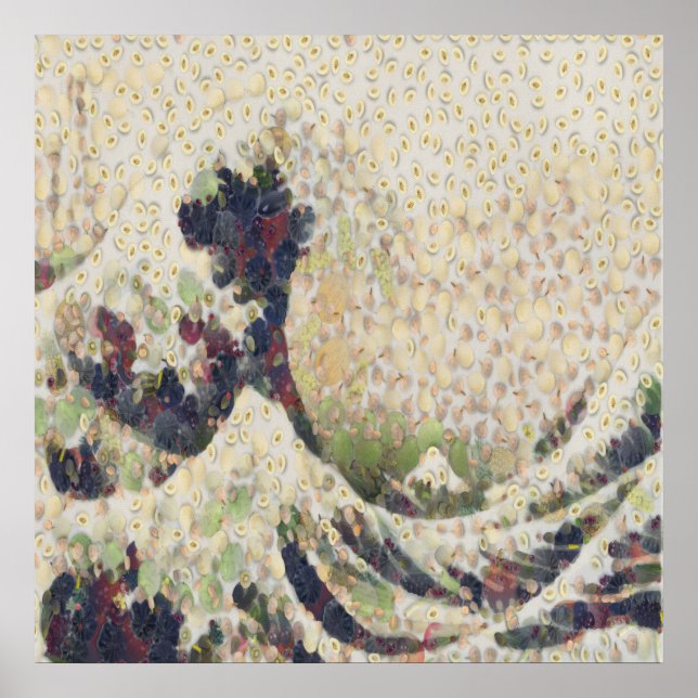 Poster La Grande Vague De Melon Honeydew Belle OEuvre D'A (Devant)