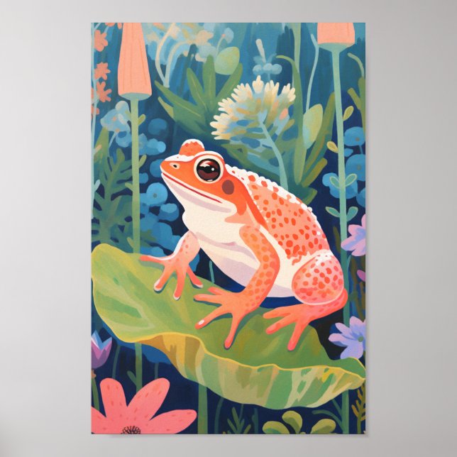 Poster La grenouille du jardin (Devant)