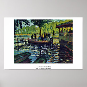 Poster La Grenouillère Par Claude Monet