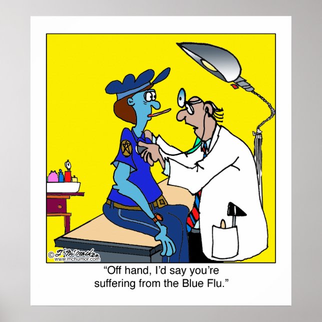 Poster La grippe bleue (Devant)