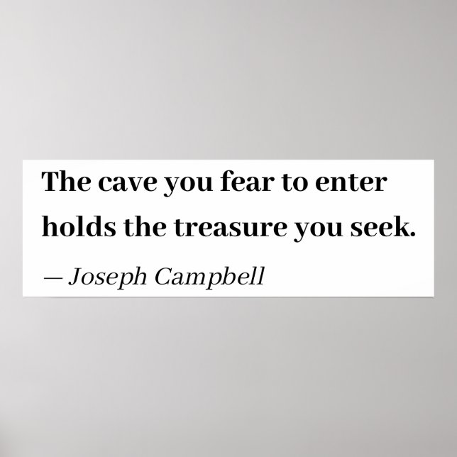 Poster La grotte dans laquelle vous craignez d'entrer dét (Devant)