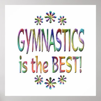 Poster La gymnastique est la meilleure